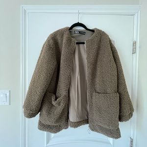 Zara, great condition teddy bear jacket